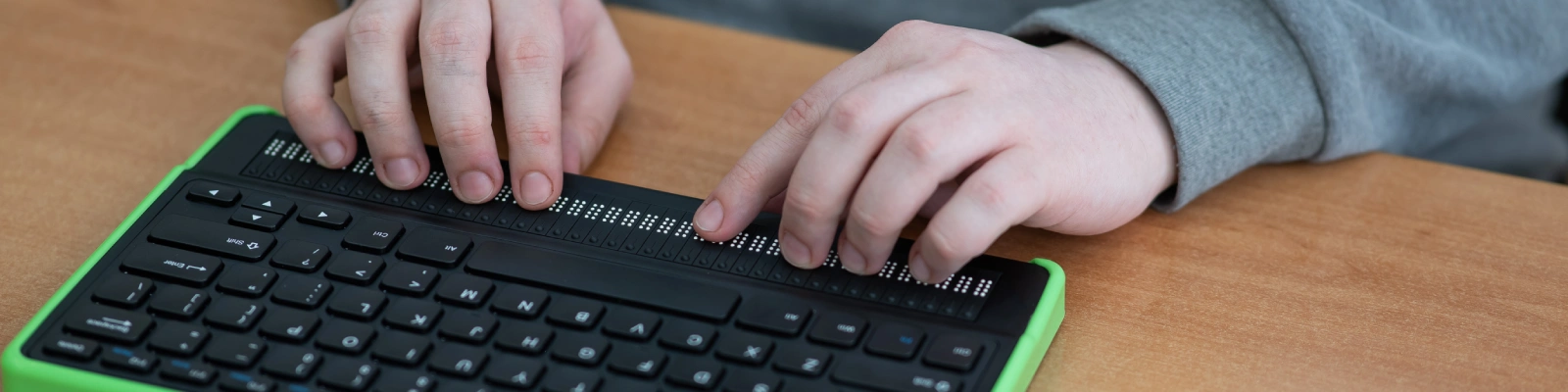 typing on a laptop